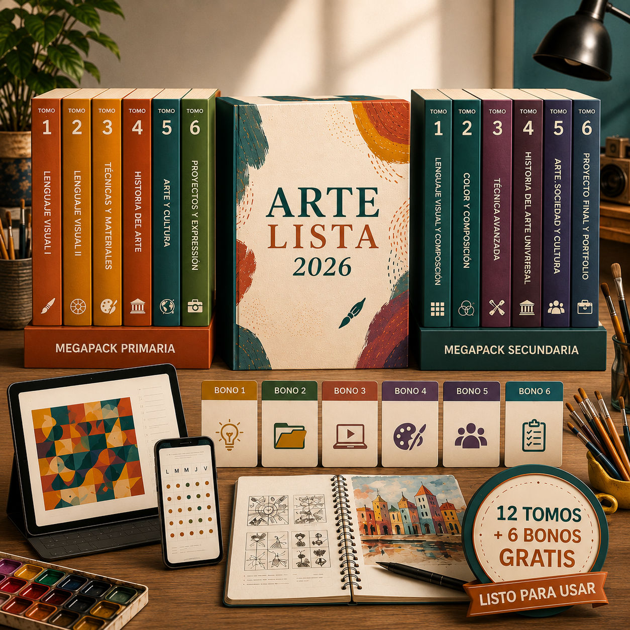 Sistema Profesional Arte Lista 2026 — MegaPack Completo + Recursos de Archivo Secundaria